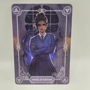 Wheel of Fortune Tarot Card Wizard School Magic Dark Academia
